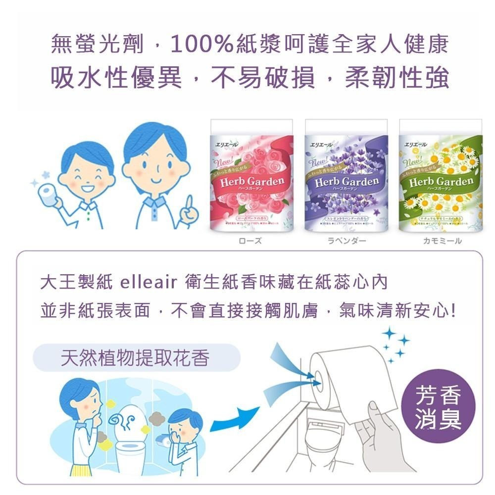 日本 四國特紙 草本花園 滾筒衛生紙-花香／檀香／薰衣草 (30m/4入)-細節圖7