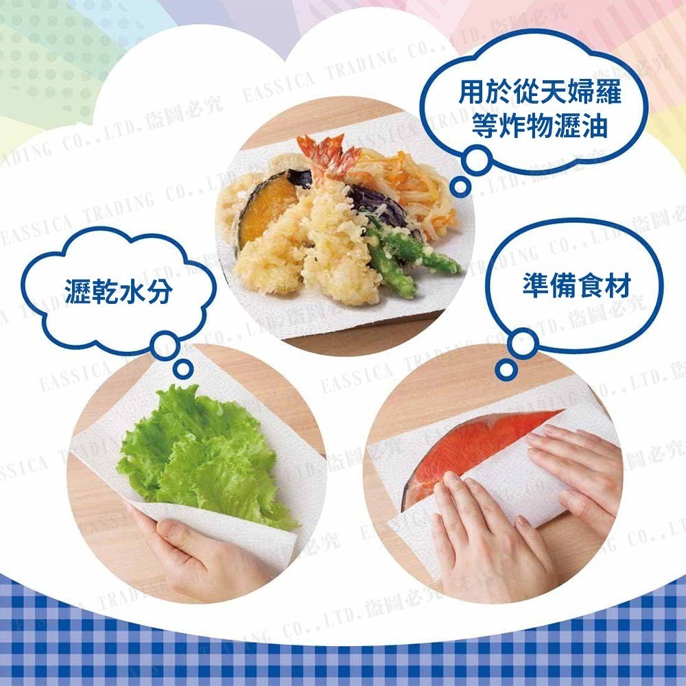 日本 大王製紙 elleair 超吸收 強韌 捲筒 廚房紙巾 無漂白 (100抽/2入)-細節圖4