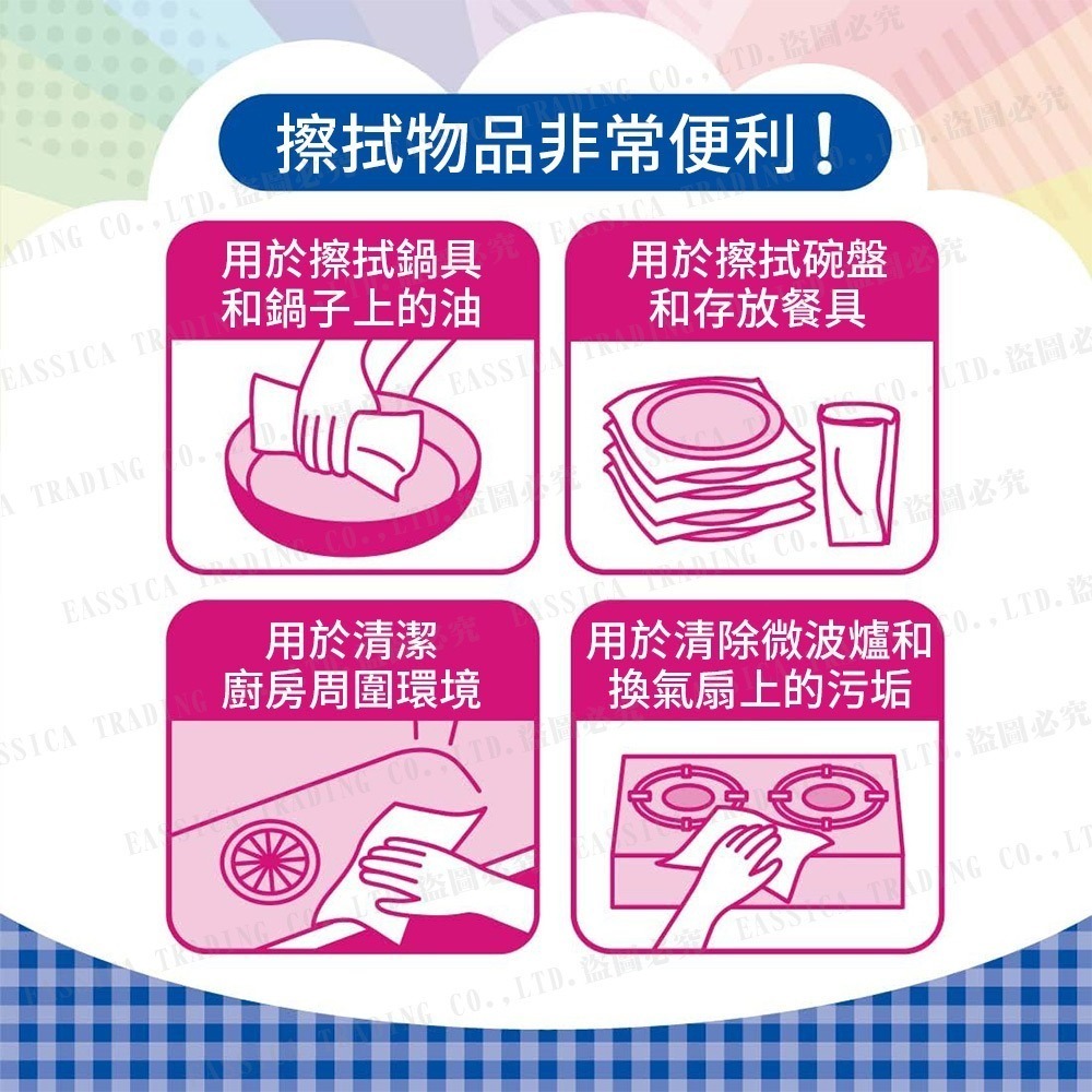日本 大王製紙 elleair 超吸收 強韌 捲筒 廚房紙巾 無漂白 (100抽/2入)-細節圖5