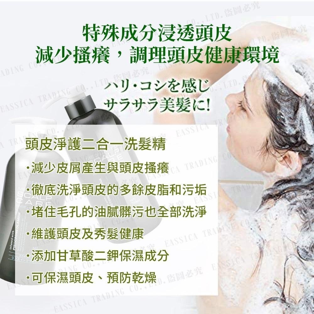 日本 KUMANO 熊野油脂 草本植物萃取 植物精油 頭皮護裡 洗髮 潤髮 二合一 700ml-細節圖6