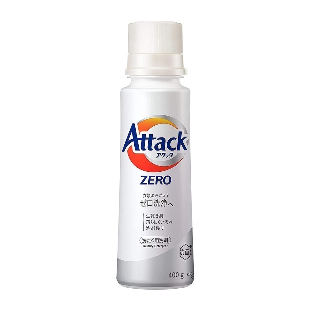 日本 Kao 花王 Attack ZERO 抗菌濃縮 洗衣精 補充包 400g-規格圖7