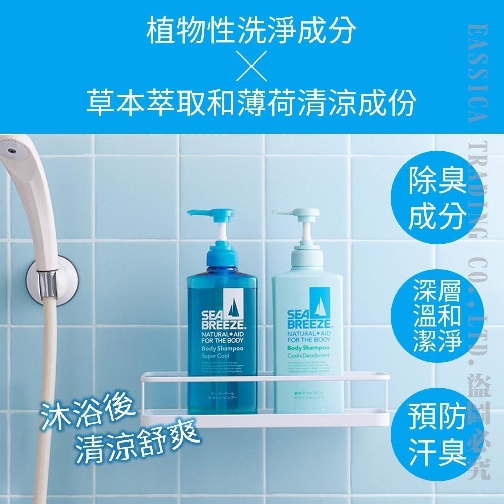 日本 SHISEIDO 資生堂 SEABREEZE 薄荷 涼爽洗髮精 沐浴乳 柑橘香 600ml 無矽靈-細節圖2