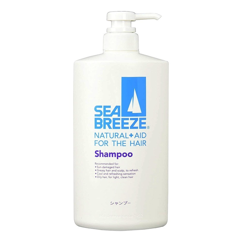 日本 SHISEIDO 資生堂 SEABREEZE 薄荷 涼爽洗髮精 沐浴乳 柑橘香 600ml 無矽靈-規格圖4