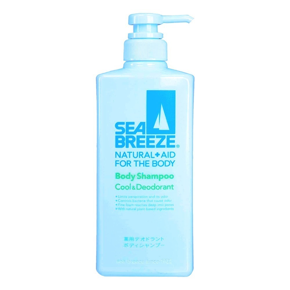 日本 SHISEIDO 資生堂 SEABREEZE 薄荷 涼爽洗髮精 沐浴乳 柑橘香 600ml 無矽靈-規格圖4