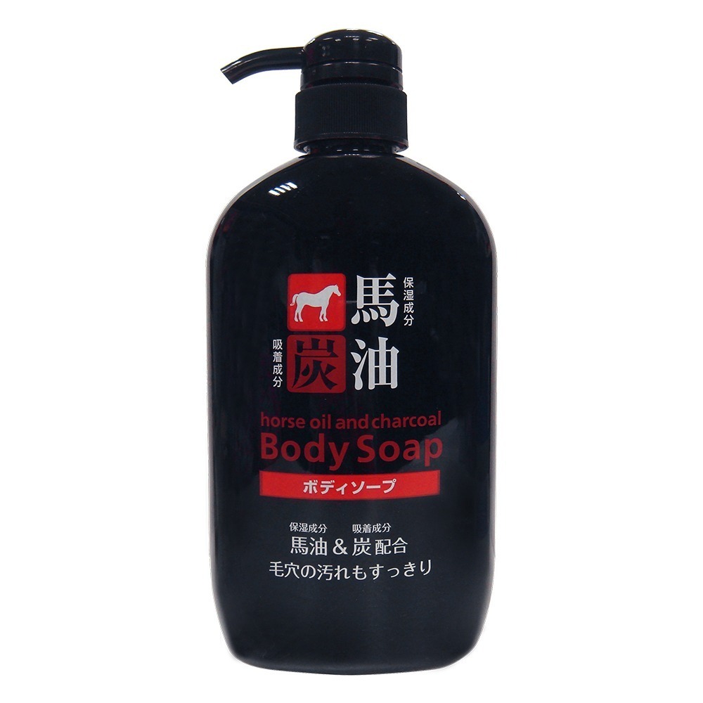 日本 KUMANO 熊野油脂 馬油 無矽靈 洗髮精 / 潤髮乳 / 沐浴乳 600ml-規格圖2