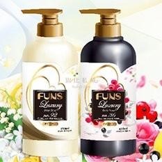 日本 第一石鹼 FUNS Luxury 奢華香水 高保濕沐浴乳 美好初戀果香 450ml-細節圖5