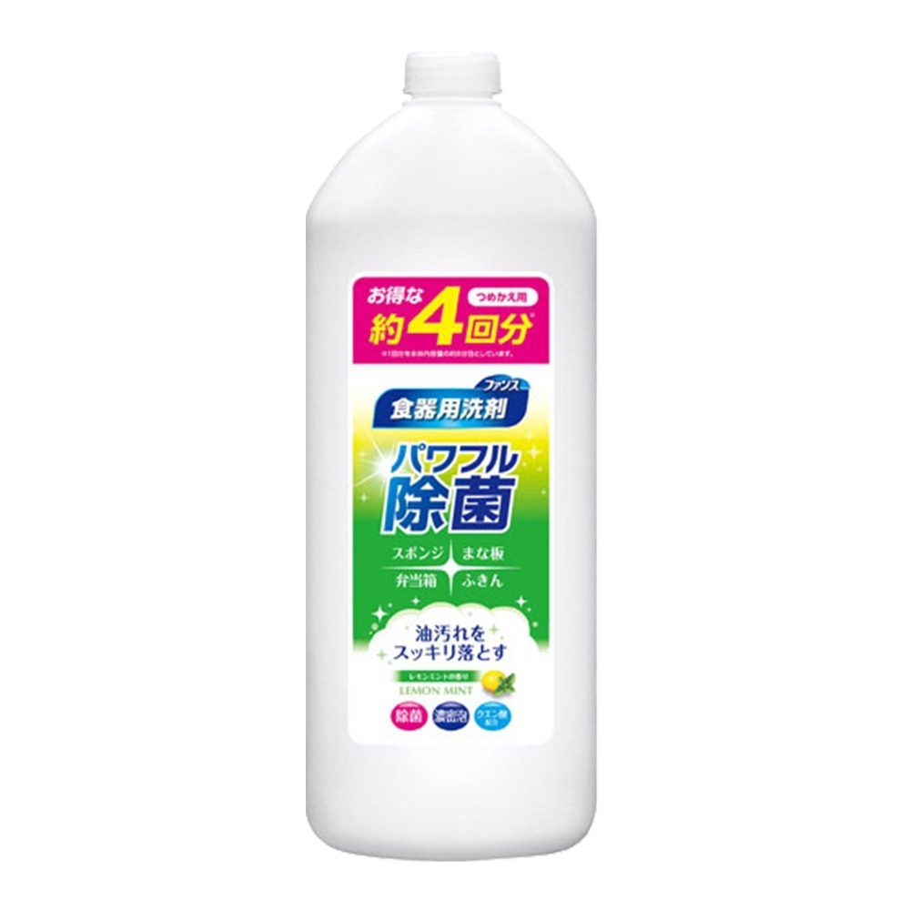 日本 DAIICHI 第一石鹼 高效速淨 去油汙 洗碗精 補充瓶 檸檬薄荷香 770ml-規格圖4