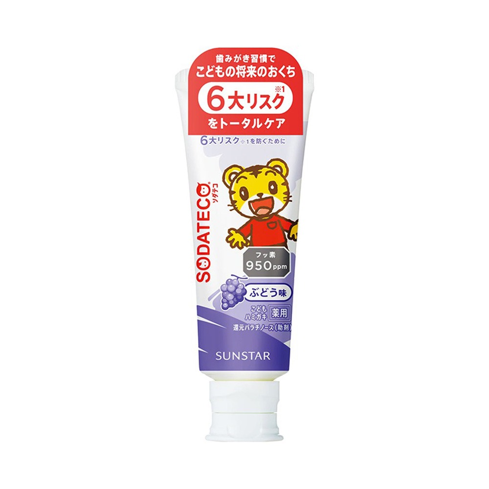 日本 SUNSTAR 三詩達 巧虎 兒童牙膏 預防蛀牙 70g-細節圖2