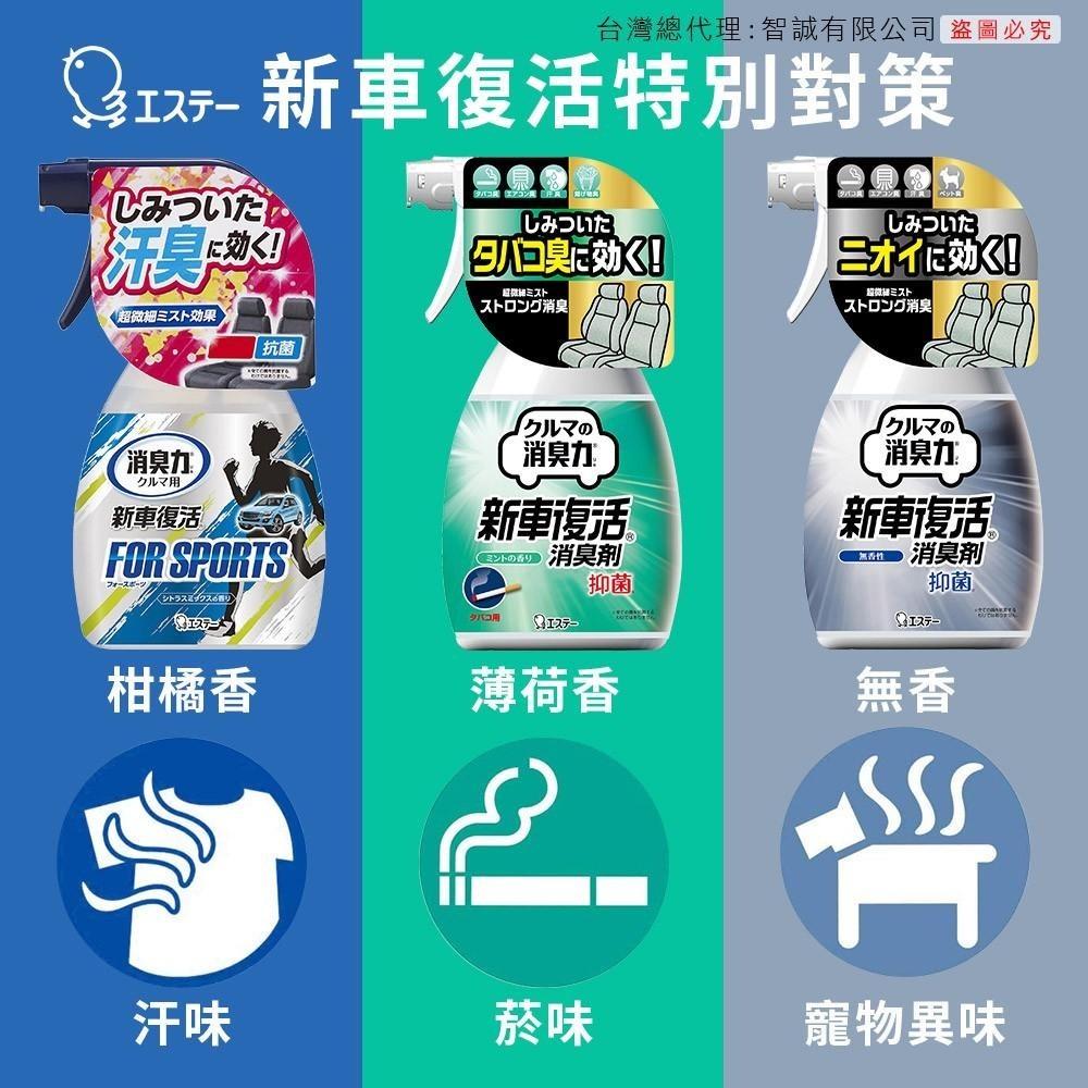 日本原裝進口 ST雞仔牌 新車復活 消臭力 多種香味 250ml-細節圖2