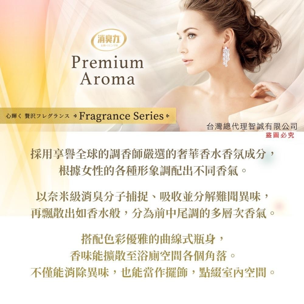 日本 ST雞仔牌 贅澤香水 麝香 部屋消臭力 Premium Aroma 多款任選 400ml-細節圖2