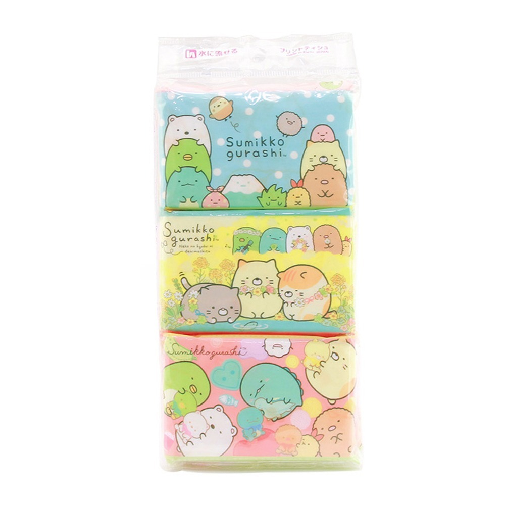 日本 HAYASHI 角落生物 HELLO KITTY 哆啦A夢 印花 衛生紙 抽取式 面紙 多款任選-規格圖9