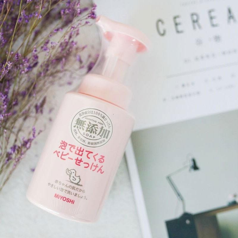日本 MiYOSHi 無添加 嬰幼兒 泡沫沐浴乳 本體250ml / 補充220ml-細節圖8