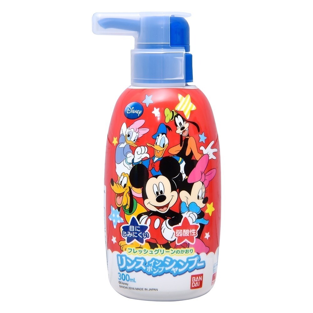 日本 BANDAI 萬代 兒童洗髮精 三合一沐浴乳 迪士尼 角落生物 洗髮 多款任選 300ml-規格圖3