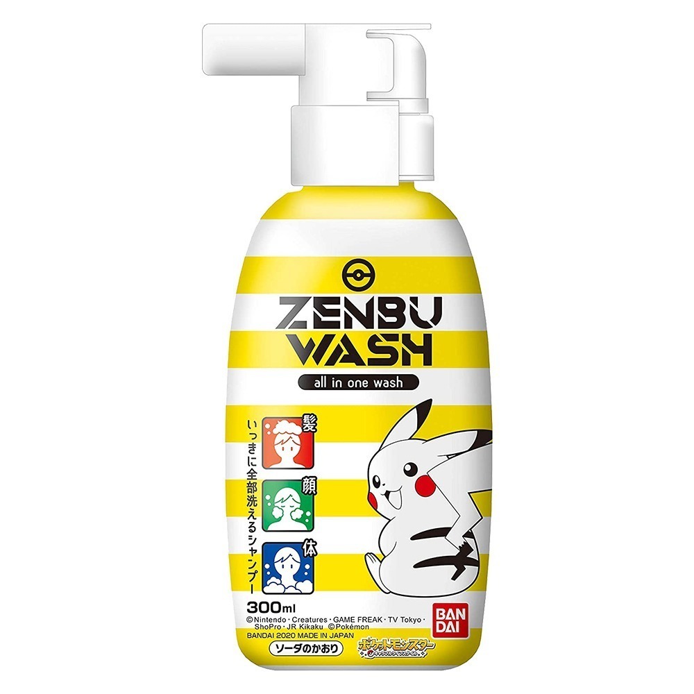 日本 BANDAI 萬代 兒童洗髮精 三合一沐浴乳 迪士尼 角落生物 洗髮 多款任選 300ml-規格圖3
