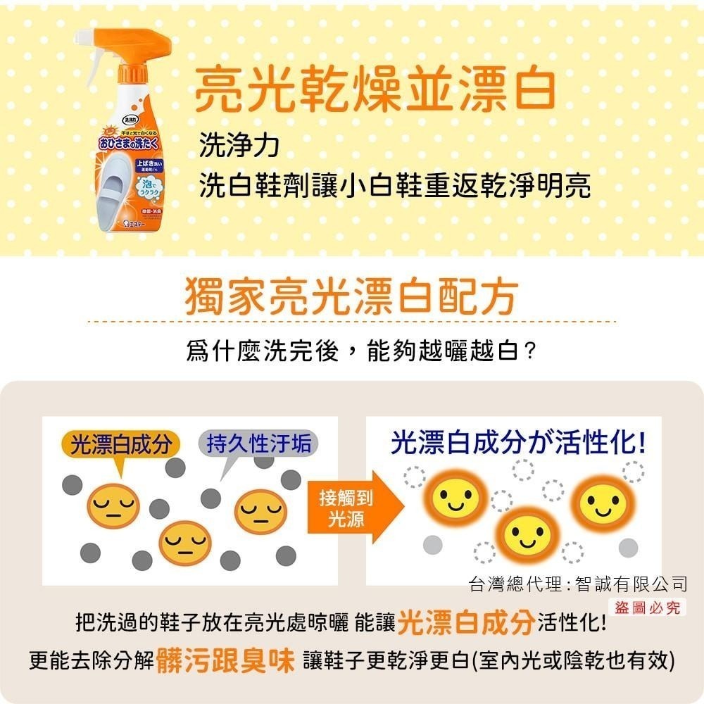 獨家配方 日本 ST雞仔牌 洗白鞋劑 鞋用除菌消臭噴霧 球鞋專用-240ml 噴300次-細節圖3