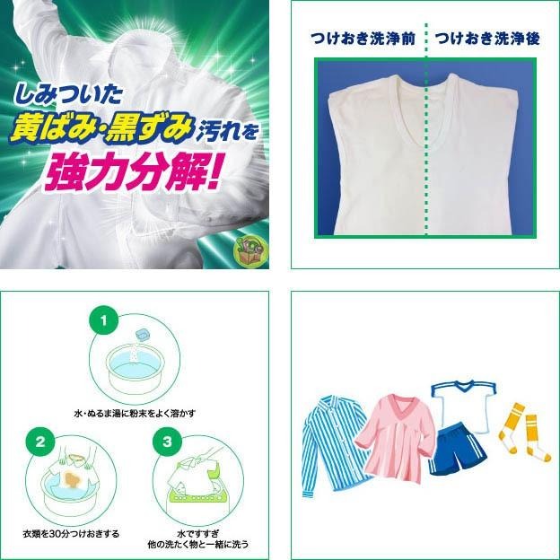 日本 Kao 花王 EX濃縮 酵素 漂白粉.粉末 強力分解污漬 530g-細節圖4