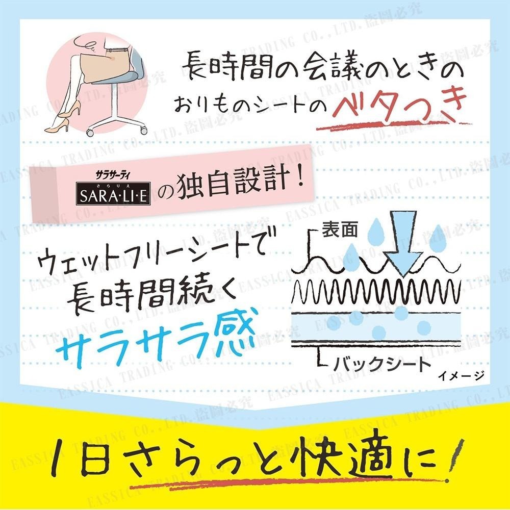 日本原裝進口 小林製藥護墊 SARALIE 消臭 生理期 衛生護墊-72枚入多款任選-細節圖5