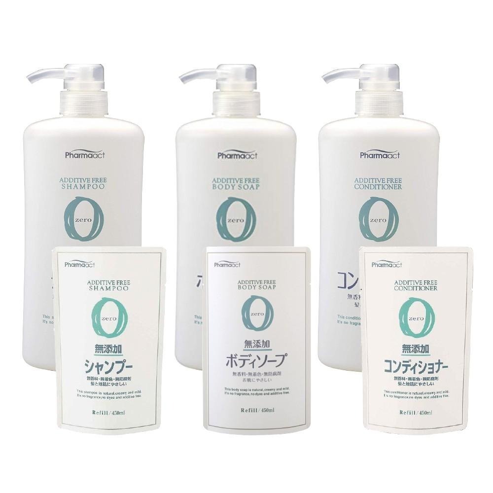 日本 KUMANO 熊野油脂 zero 無添加 洗髮乳/潤髮乳/沐浴乳 600ml 石鹼皂-細節圖2