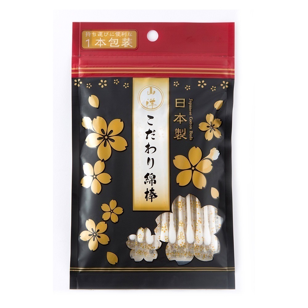 日本 SANYO 山洋 櫻花抗菌清潔棉棒 棉花棒 180入-規格圖8