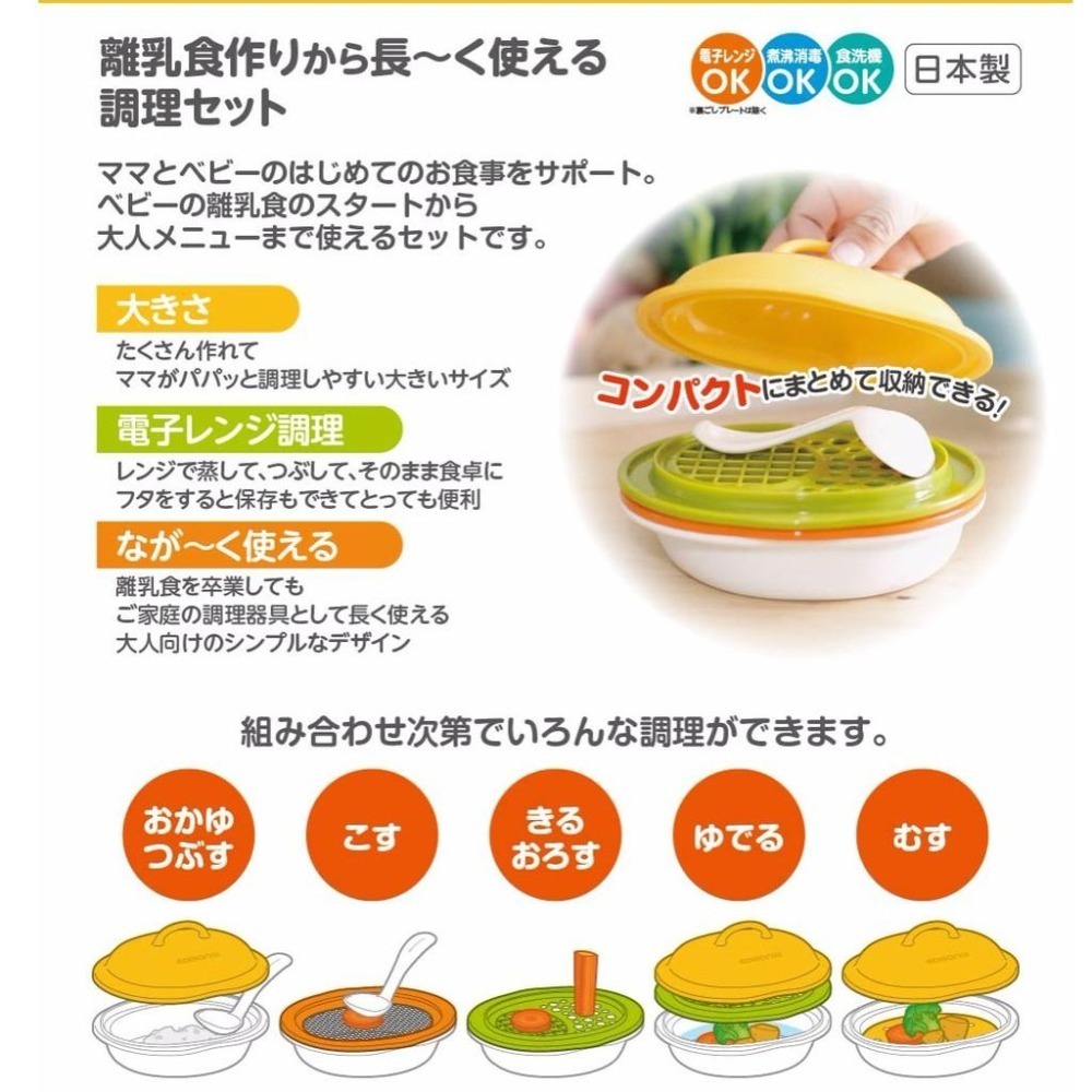 日本 EDISON mama 副食品調理器組合 6件組 副食品 調理器-細節圖2