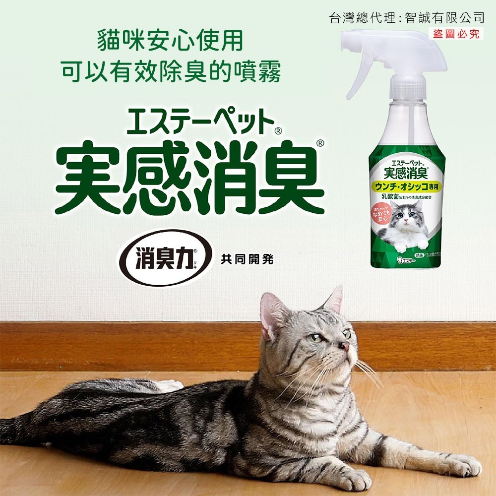 ST雞仔牌 實感消臭 貓用噴霧 清綠香 240ml (本體+補充組) 貓砂除臭 貓砂芳香劑 安心配方-細節圖2