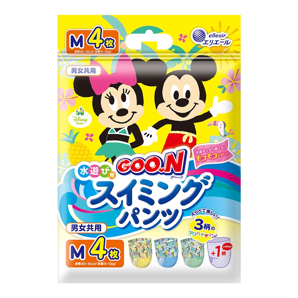 大王製紙 GOO.N 幼兒游泳 男女通用 戲水褲 游泳尿布 玩水褲 紙尿片 戲水尿褲-規格圖5