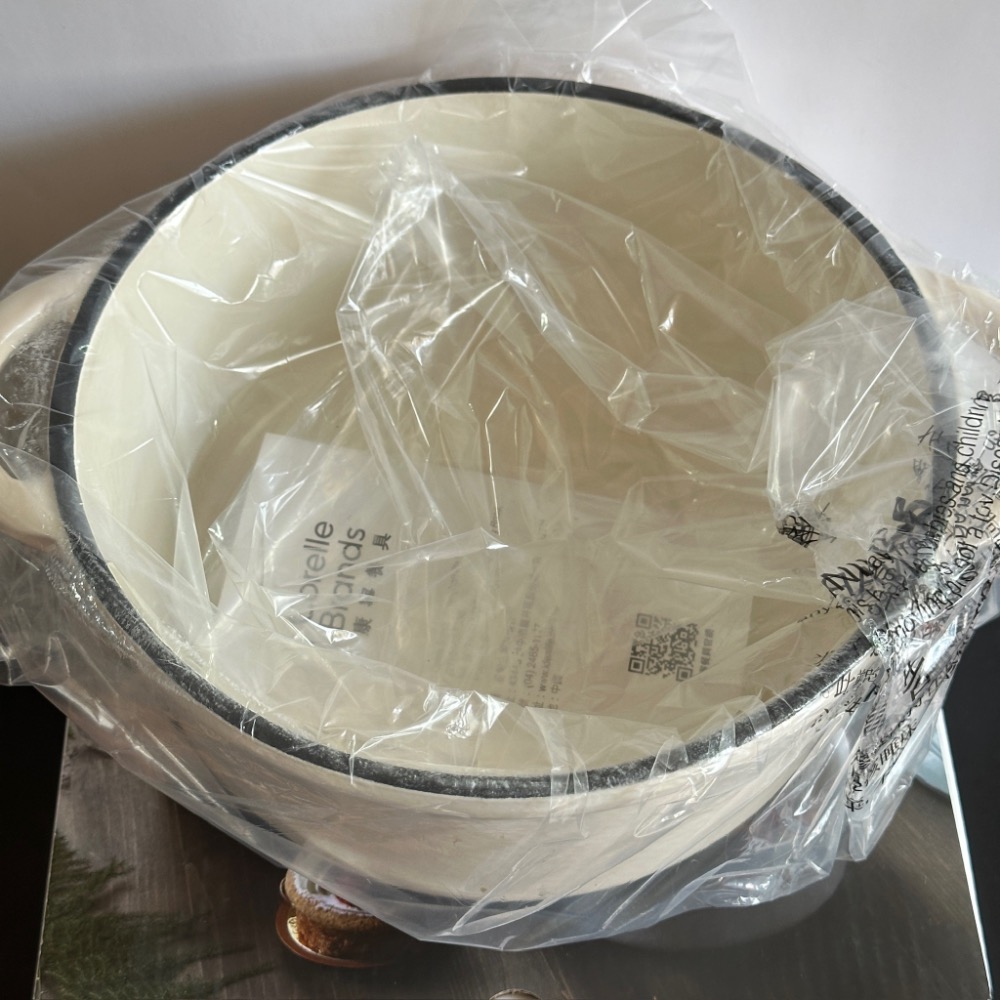 SNAPWARE 康寧琺瑯鑄鐵鍋20cm SN-CRE-CI20 米白 全新-細節圖2