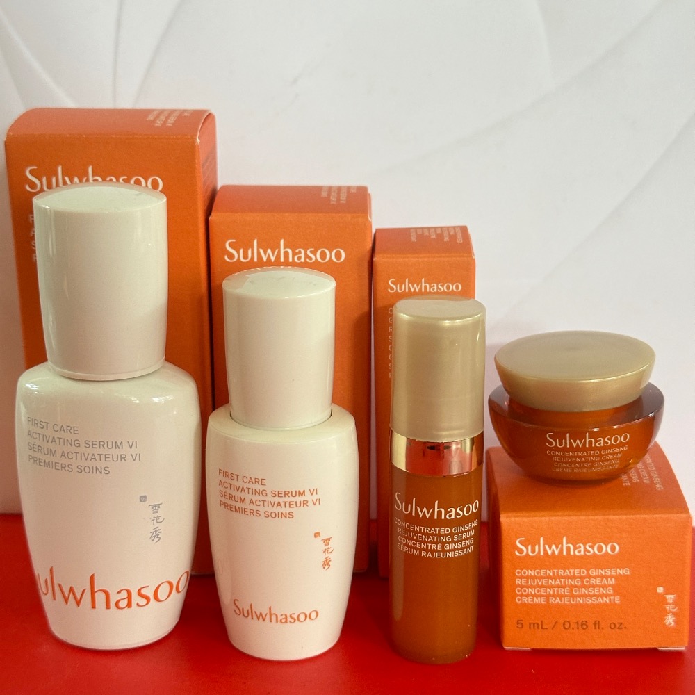 雪花秀 Sulwhasoo 潤燥養膚精華 滋陰蔘緊膚晶萃5ml 滋陰蔘回彈霜（輕盈版） 15ml 8ml 小樣-細節圖6