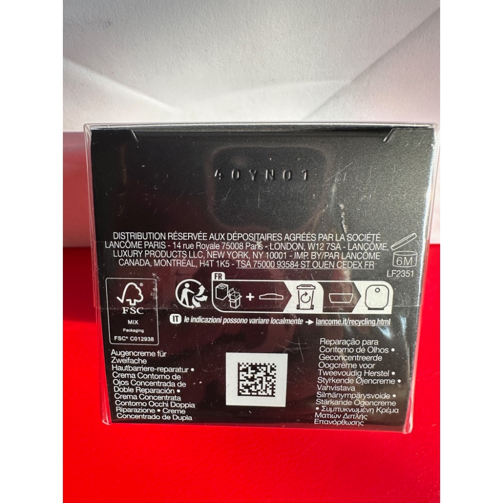 蘭蔻 Lancome 超極限肌因撫紋眼霜 小黑眼霜 20ml 全新-細節圖6