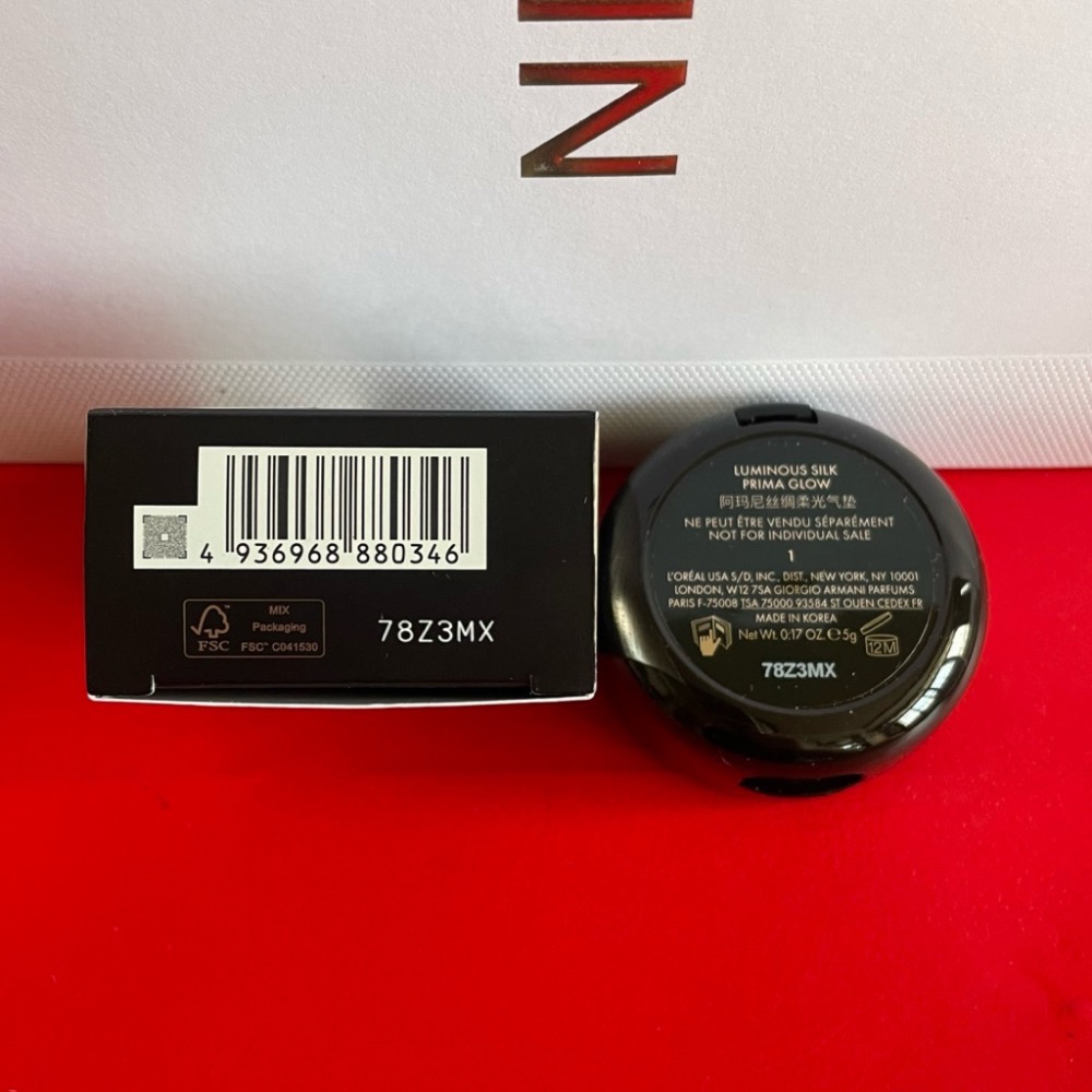 亞曼尼 GIORGIO ARMANI GA 訂製奢潤緞光氣墊粉餅 #1精巧版5g 全新 迷你氣墊-細節圖2
