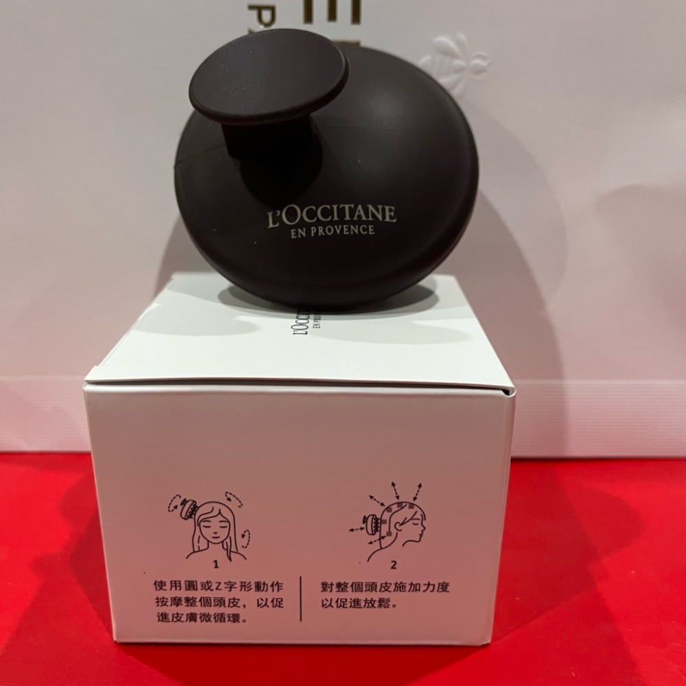 L＇OCCITANE歐舒丹 洗髮按摩梳 髮根輕盈順髮梳 梳子 全新-細節圖4