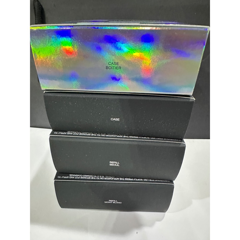 NARS 裸光凝亮水精華氣墊 星漾幻境版 小光圈氣墊 蕊 粉底 氣墊粉盒 殼 MONT BLANC SEOUL 全新-細節圖3