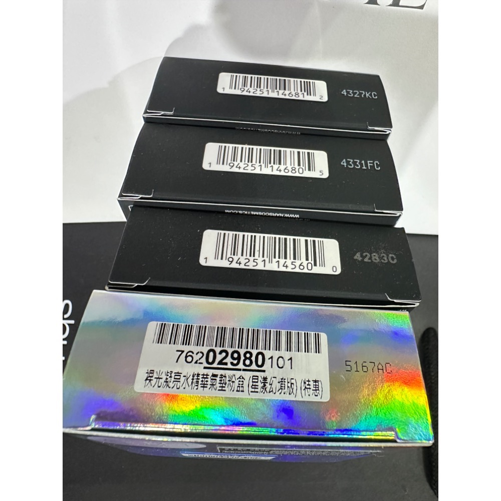 NARS 裸光凝亮水精華氣墊 星漾幻境版 小光圈氣墊 蕊 粉底 氣墊粉盒 殼 MONT BLANC SEOUL 全新-細節圖4