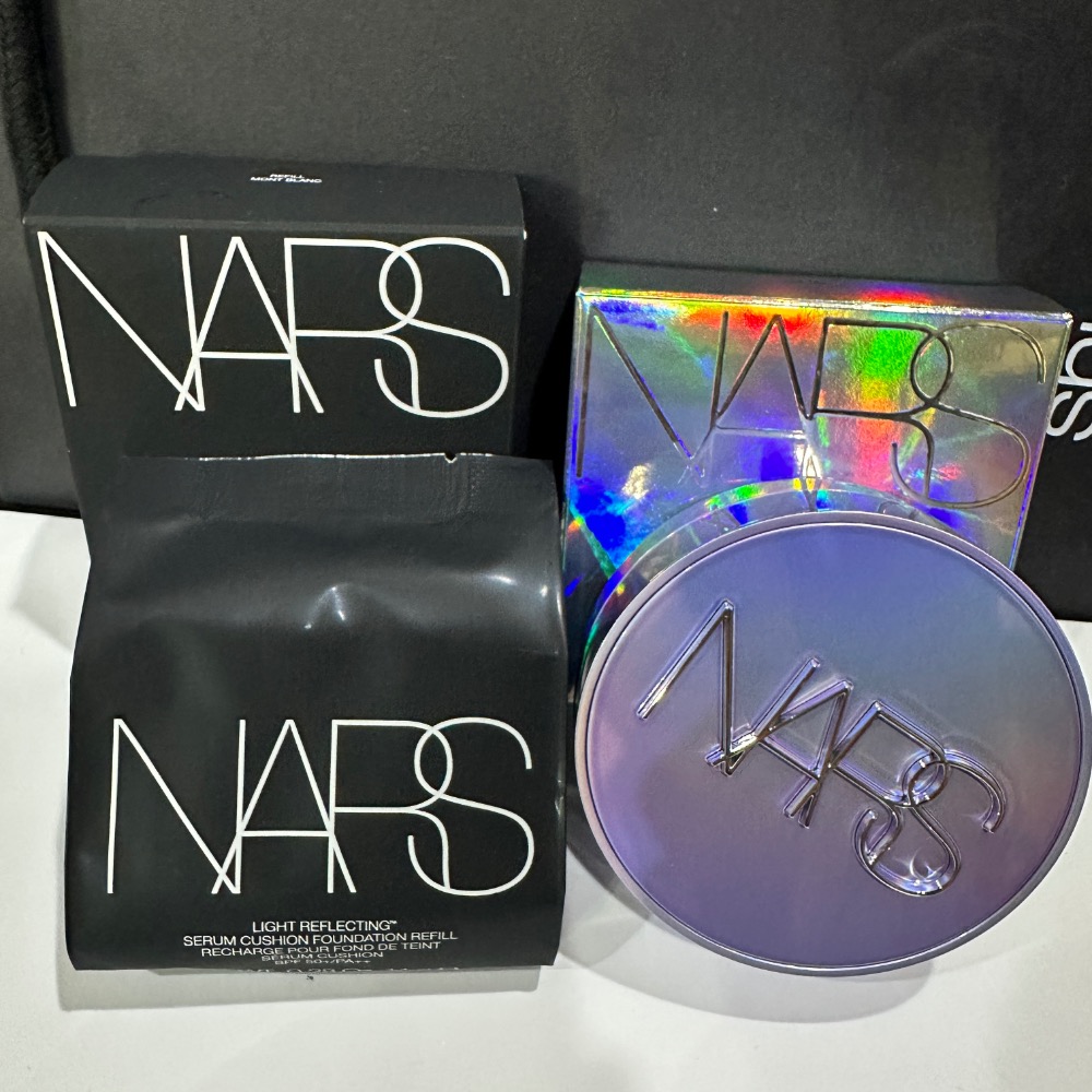 NARS 裸光凝亮水精華氣墊 星漾幻境版 小光圈氣墊 蕊 粉底 氣墊粉盒 殼 MONT BLANC SEOUL 全新-規格圖6