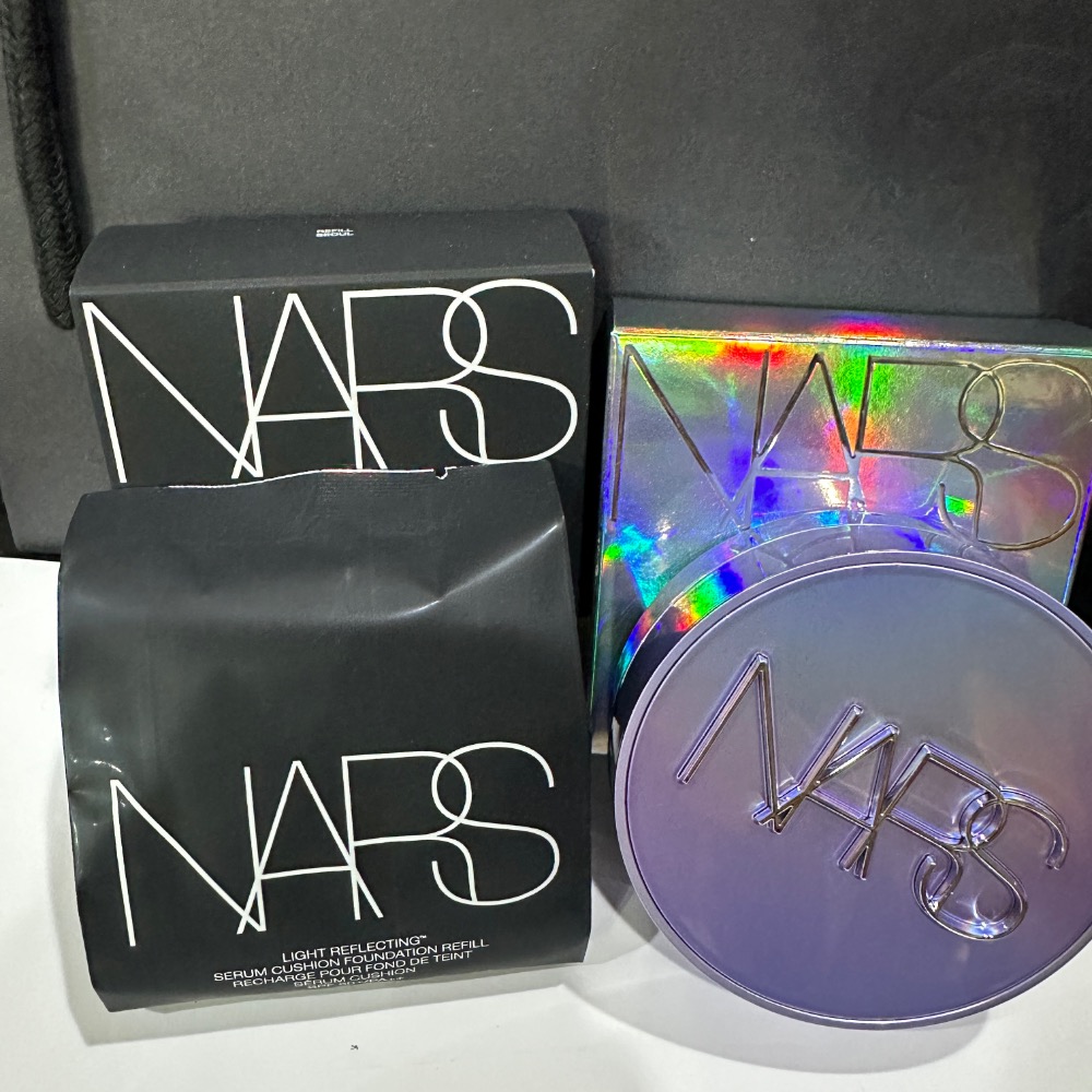 NARS 裸光凝亮水精華氣墊 星漾幻境版 小光圈氣墊 蕊 粉底 氣墊粉盒 殼 MONT BLANC SEOUL 全新-規格圖6