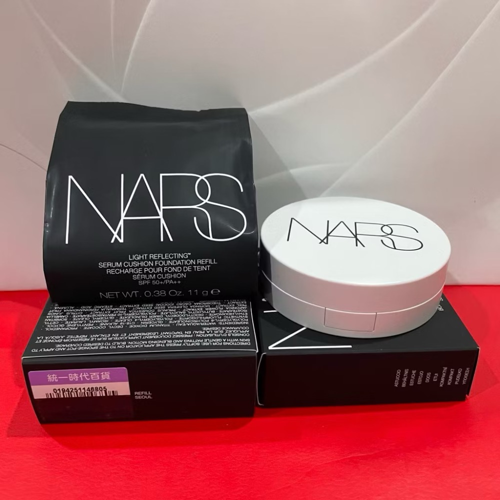 NARS 裸光凝亮水精華氣墊 星漾幻境版 小光圈氣墊 蕊 粉底 氣墊粉盒 殼 MONT BLANC SEOUL 全新-規格圖6