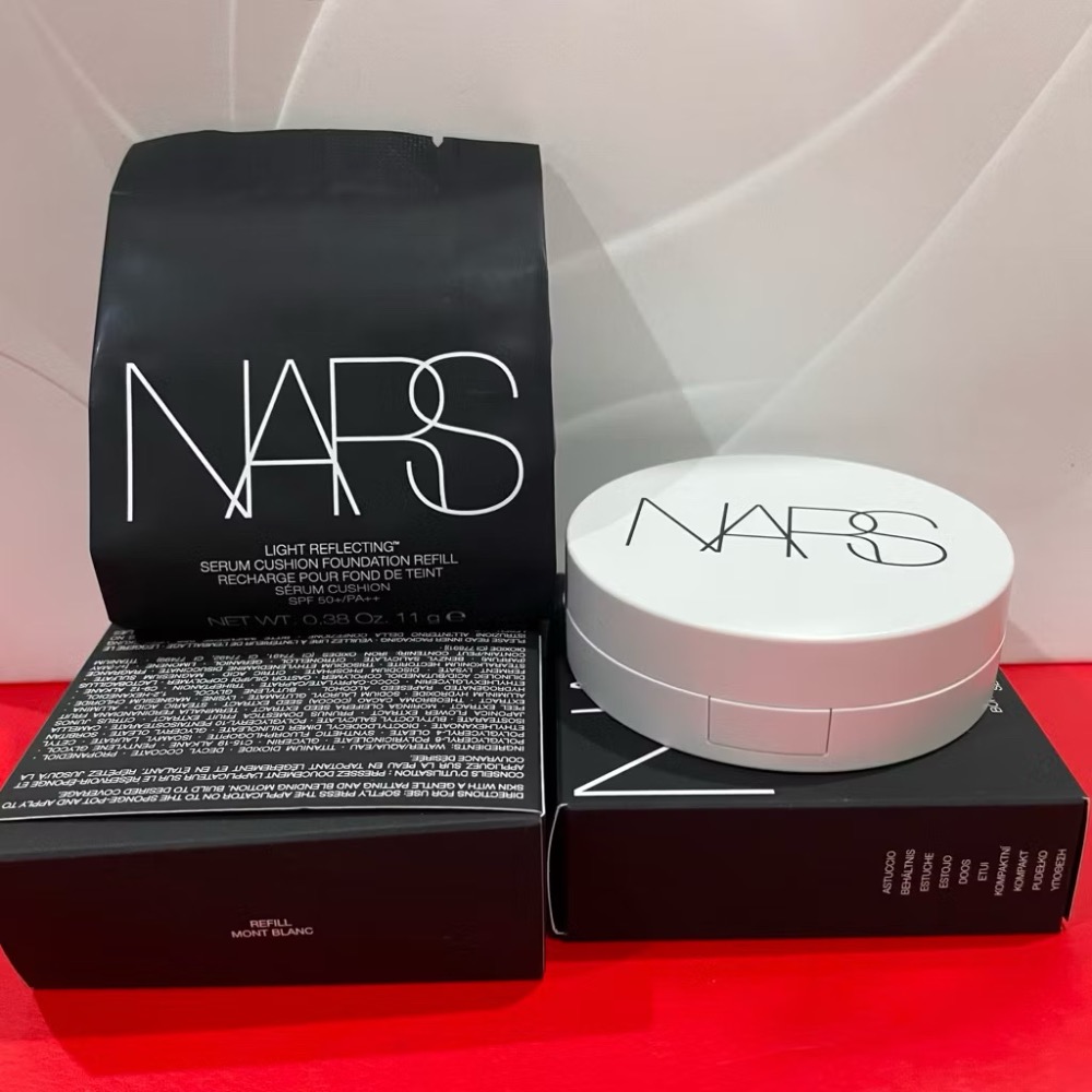 NARS 裸光凝亮水精華氣墊 星漾幻境版 小光圈氣墊 蕊 粉底 氣墊粉盒 殼 MONT BLANC SEOUL 全新-規格圖6