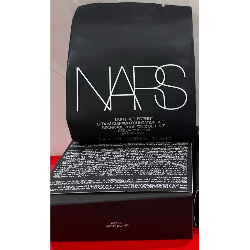 NARS 裸光凝亮水精華氣墊 星漾幻境版 小光圈氣墊 蕊 粉底 氣墊粉盒 殼 MONT BLANC SEOUL 全新-規格圖6