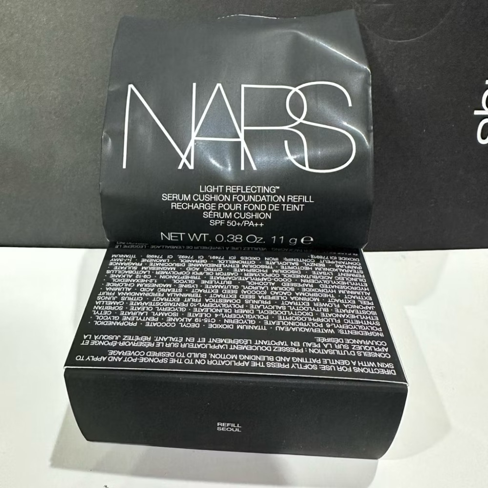 NARS 裸光凝亮水精華氣墊 星漾幻境版 小光圈氣墊 蕊 粉底 氣墊粉盒 殼 MONT BLANC SEOUL 全新-規格圖6