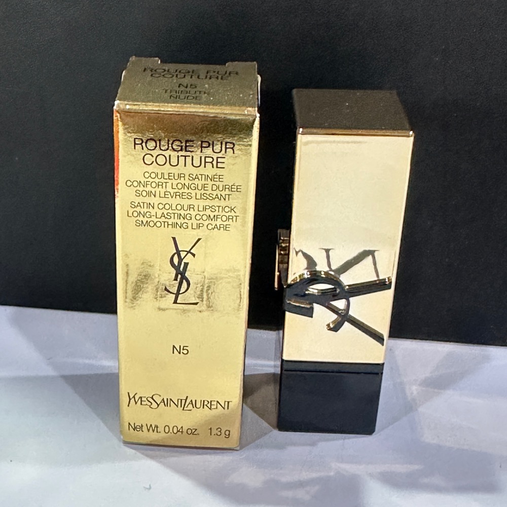 聖羅蘭 ysl 恆久完美霧光氣墊粉餅 迷你黑氣墊 #20 5g 奢華緞面唇膏 N5精巧版 迷你唇膏 1.3g 全新-規格圖8