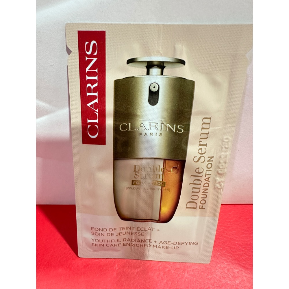克蘭詩 CLARINS 蘋果光天生美肌粉底液 1.5ml 持久柔霧粉底液 1ml 黃金雙萃精華粉底液 0.9ml 試用包-細節圖7