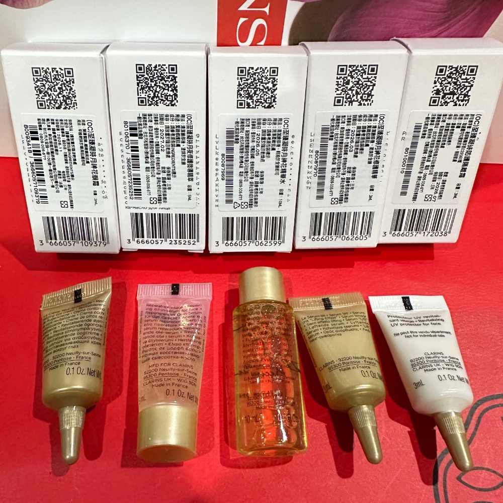 克蘭詩 CLARINS 至臻凝時防護隔離霜 月神花眼霜 修護精華 月神花精華水 修護微導精萃 全新 3ml 5ml-細節圖3