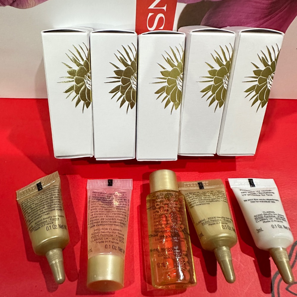 克蘭詩 CLARINS 至臻凝時防護隔離霜 月神花眼霜 修護精華 月神花精華水 修護微導精萃 全新 3ml 5ml-細節圖4