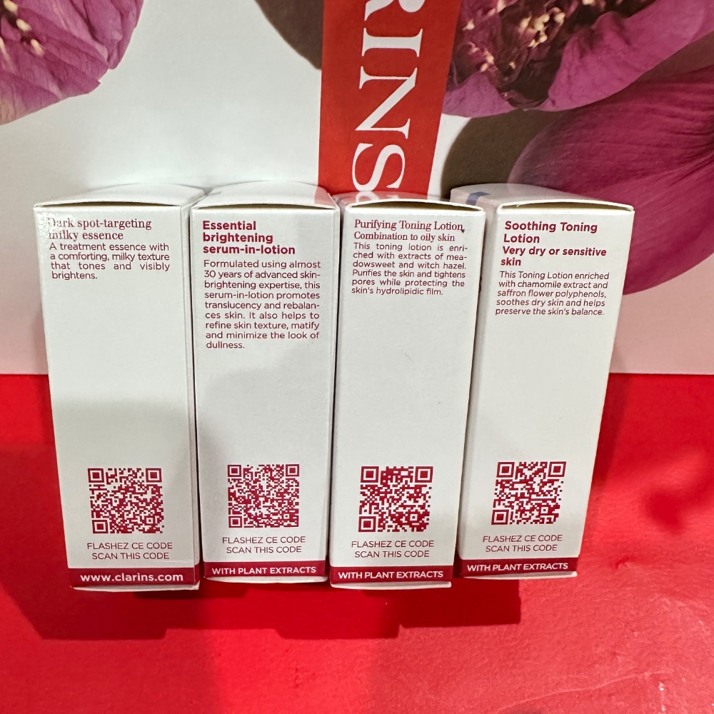 克蘭詩 Clarins 氧氣亮白淡斑精華水  氧氣亮白前導水精華 清爽 潤澤 純淨化妝水 舒緩 淨化 10ml 小樣-細節圖4