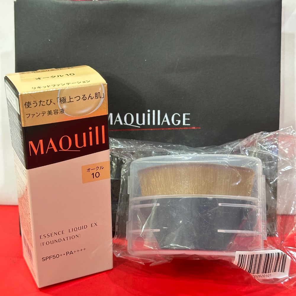資生堂 MAQuillAGE 心機彩妝 水蜜光精華無瑕粉底EX 25ml 牛奶粉底 粉底液 水光粉底刷 全新-規格圖8