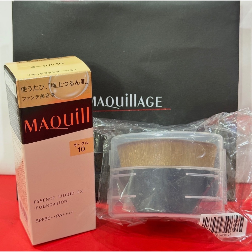 資生堂 MAQuillAGE 心機彩妝 水蜜光精華無瑕粉底EX 25ml 牛奶粉底 粉底液 水光粉底刷 全新-規格圖8