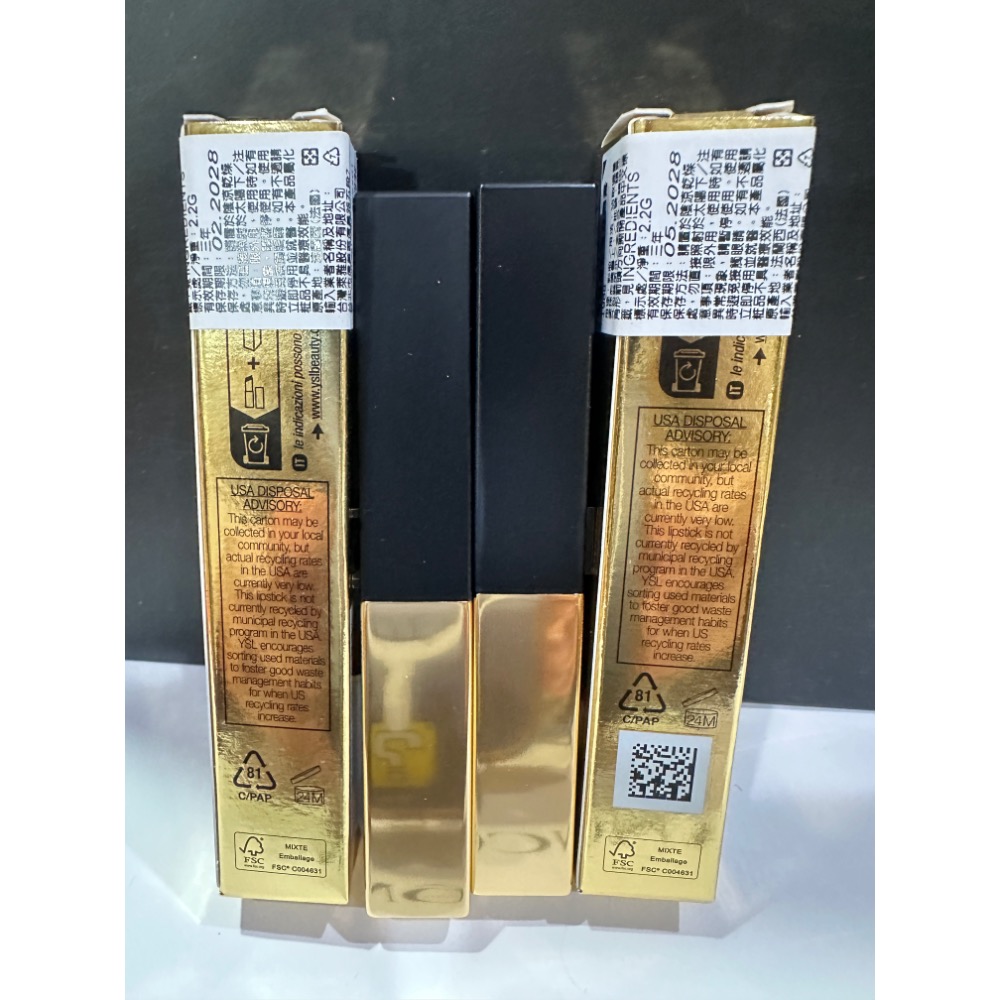 YSL 奢華煙管柔霧唇膏 小金條 314 1988 YSL 奢華緞面絲絨唇膏 聖羅蘭 口紅 全新-細節圖3