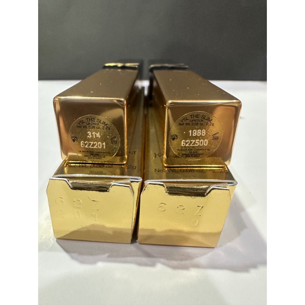 YSL 奢華煙管柔霧唇膏 小金條 314 1988 YSL 奢華緞面絲絨唇膏 聖羅蘭 口紅 全新-細節圖4