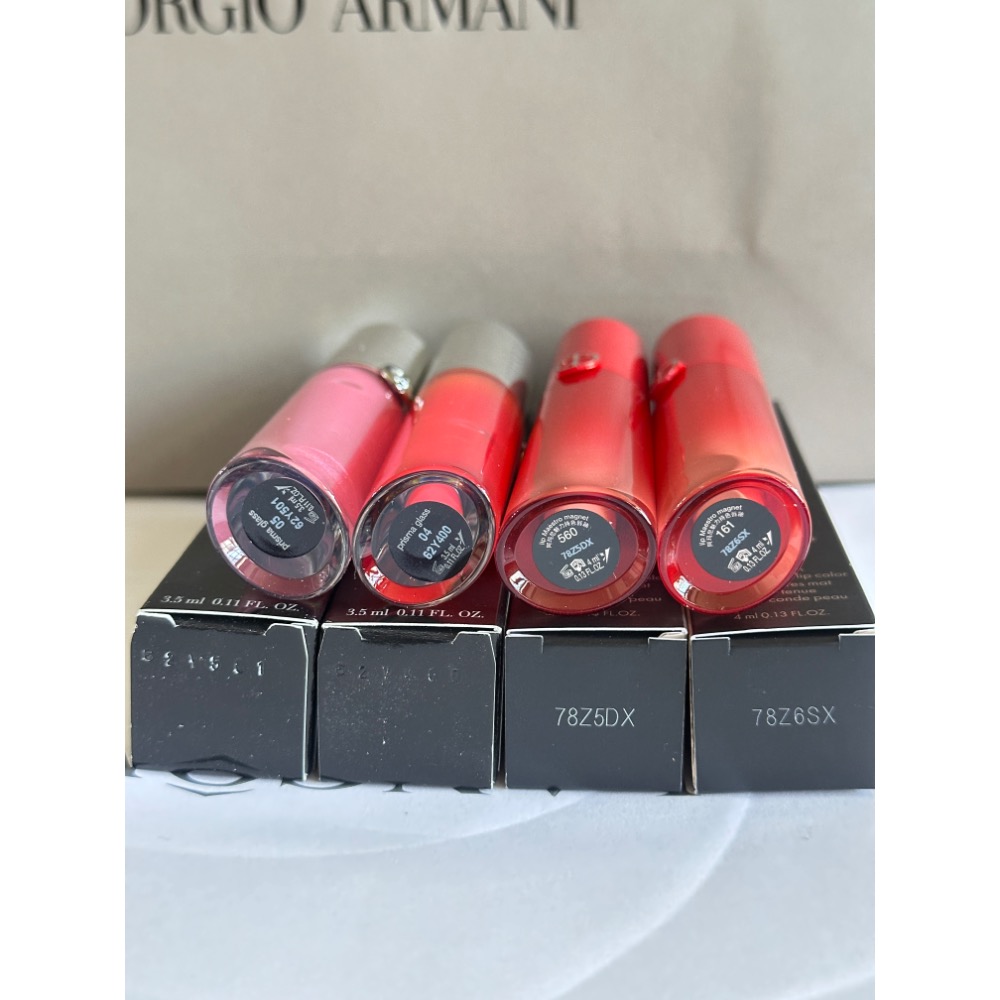 亞曼尼 GA 訂製奢光潤唇蜜 04 05 奢華柔紗訂製唇露 161 560 水唇紗 全新-細節圖6