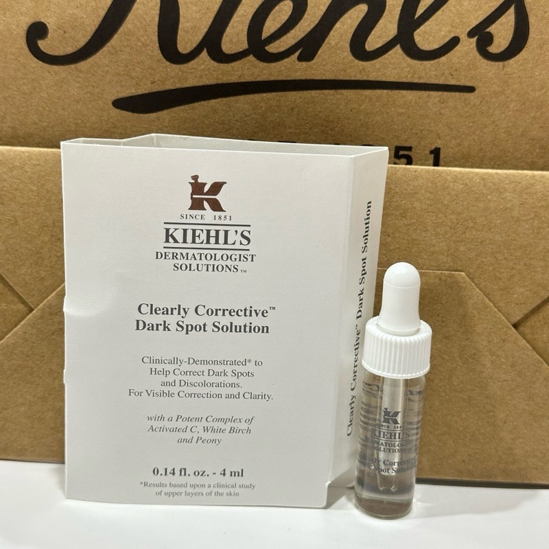 契爾氏 Kiehl＇s 激光極淨白淡斑精華4ml亞馬遜白泥淨緻毛孔面膜 4ml 金盞花植物精華化妝水 豪華試用品 小樣-規格圖9